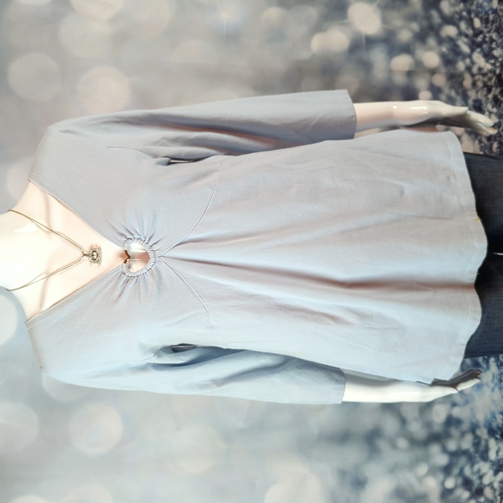 Bundle of Joy sz L Cotton Maternity Top with Heart Shaped Metal Embellishment.